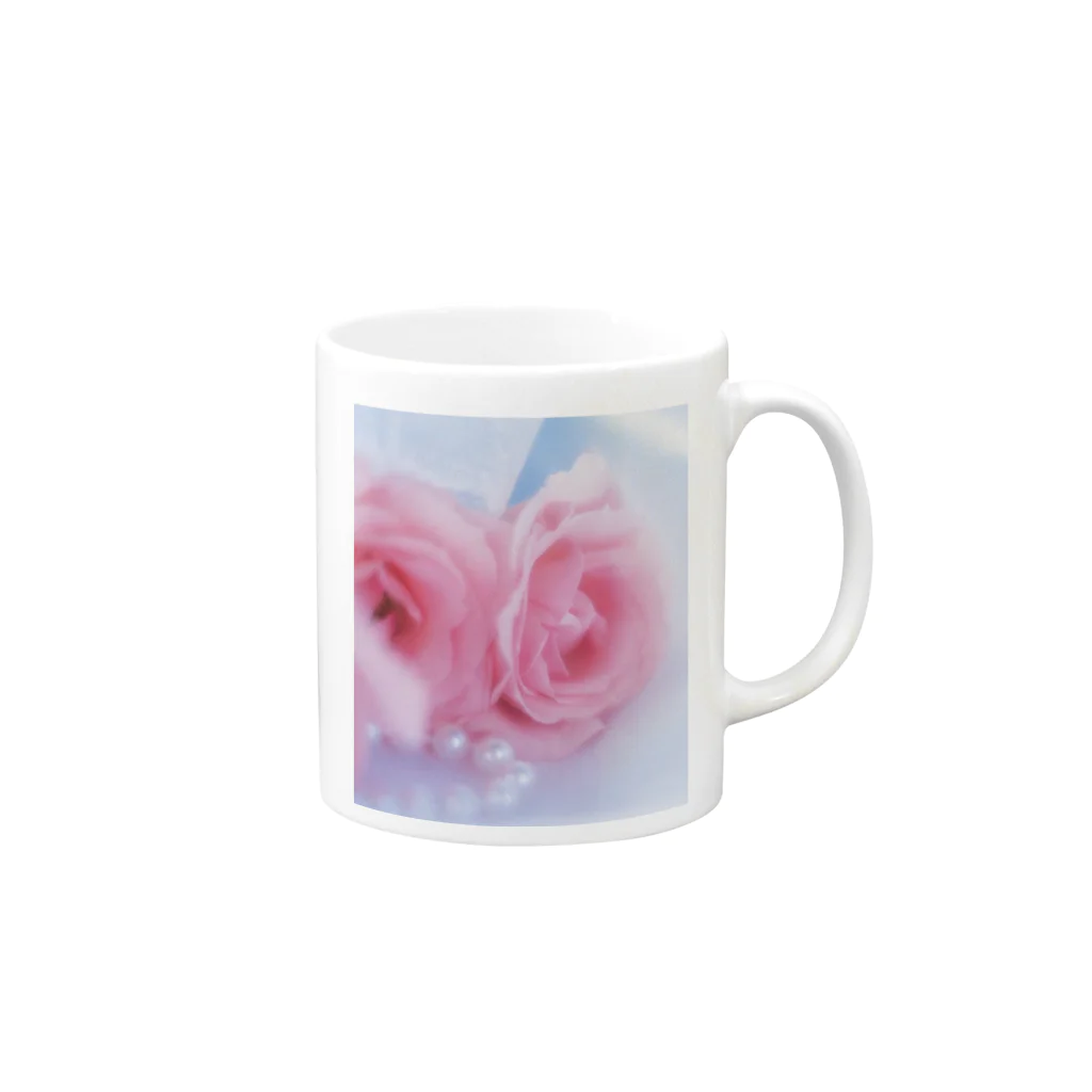 ゆいめろんの薔薇のトキメキ。 Mug :right side of the handle