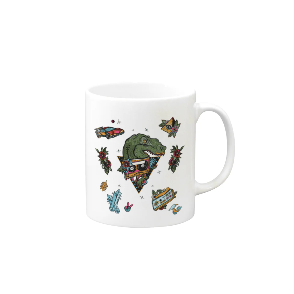 レッドムーンのポップカルチャー Mug :right side of the handle