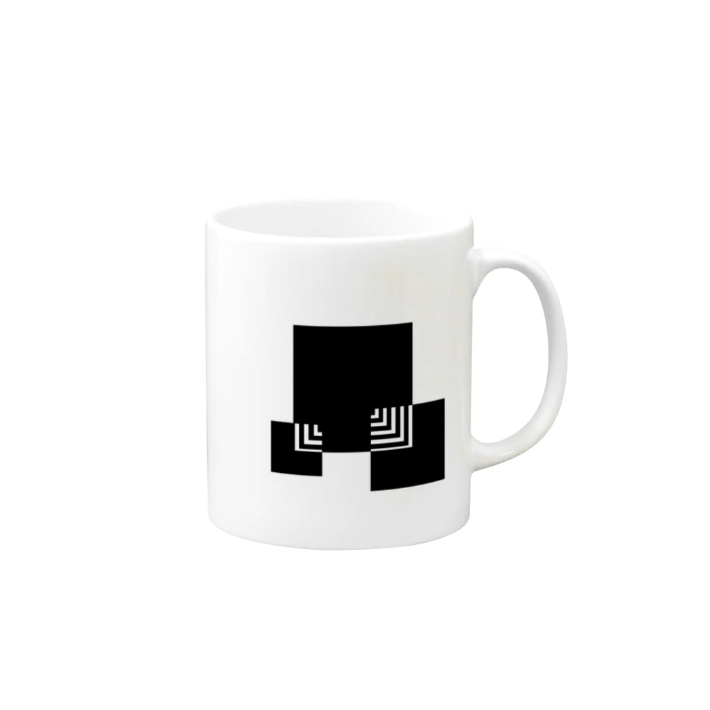 シンプルデザイン：Ｔシャツ・パーカー・スマートフォンケース・トートバッグ・マグカップのシンプルデザイン Mug :right side of the handle