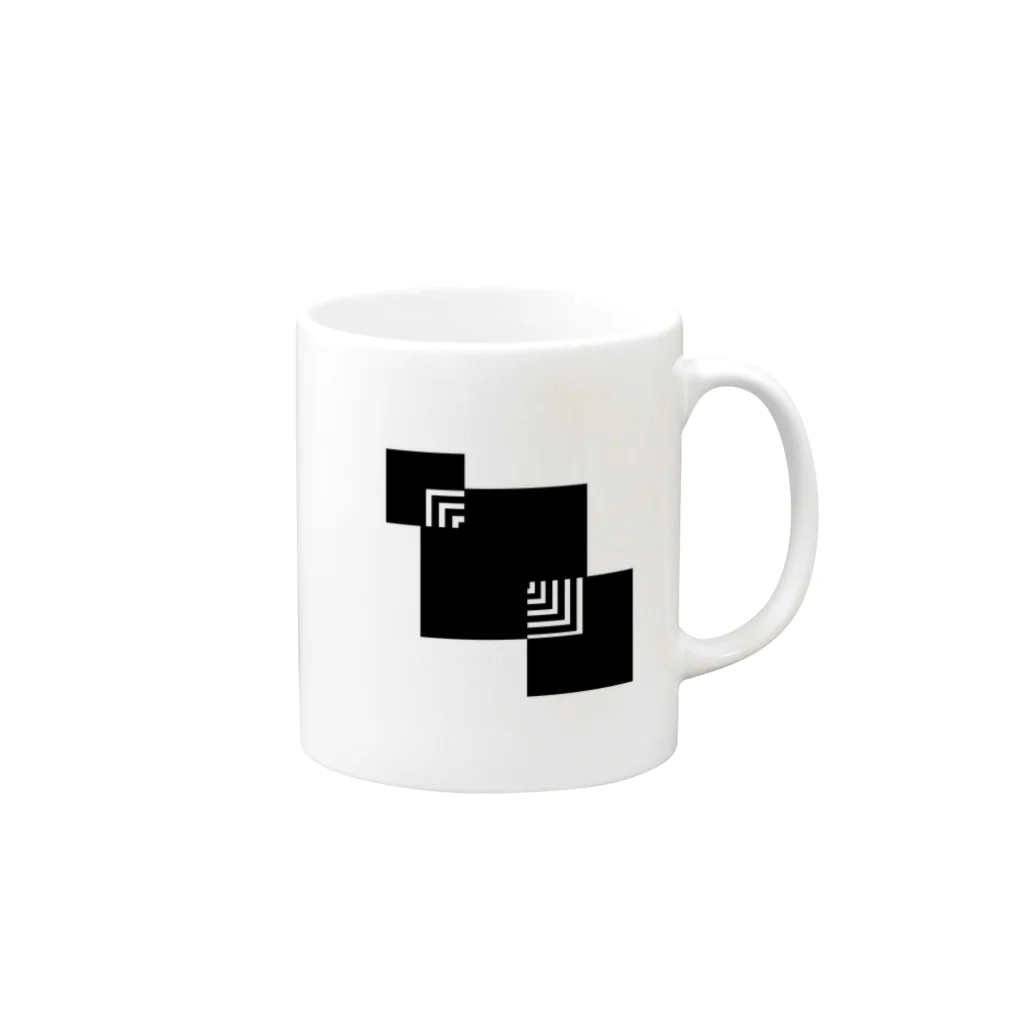 シンプルデザイン：Ｔシャツ・パーカー・スマートフォンケース・トートバッグ・マグカップのシンプルデザイン Mug :right side of the handle