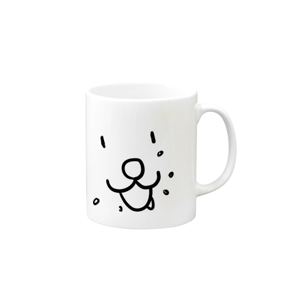 unununiummの食べながら喋る君 Mug :right side of the handle