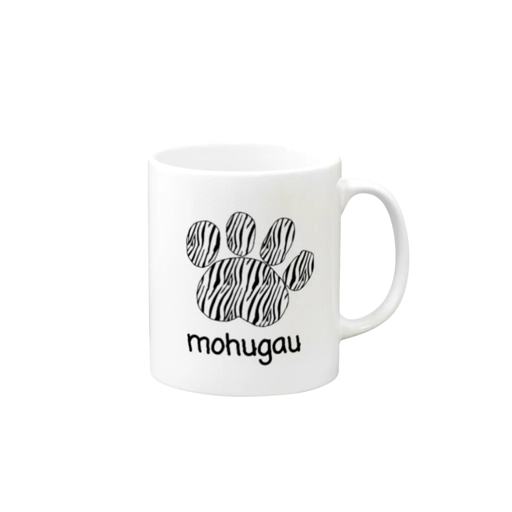 🐯 高橋 レオ🐯  🥕👑🍜🍿🐼のΝｅｗ mohugau マグカップ Mug :right side of the handle