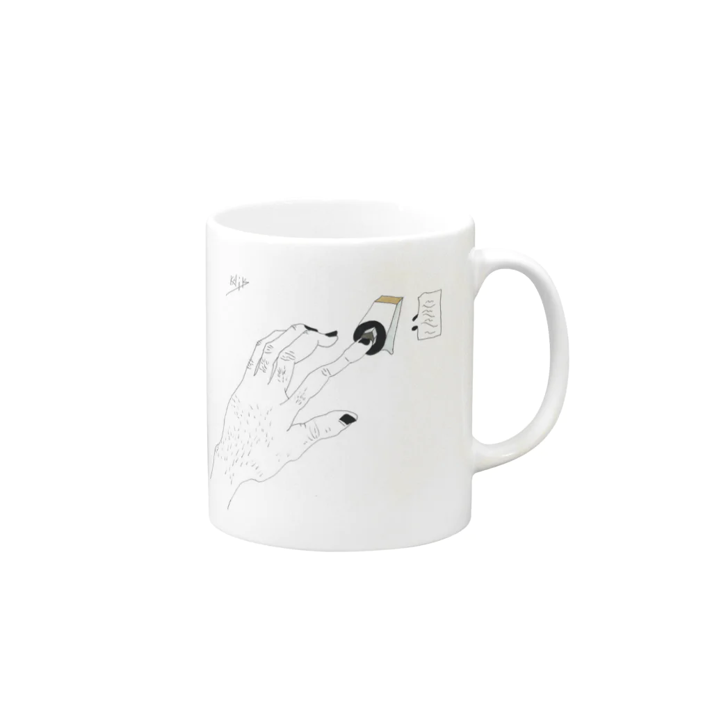 甲斐 健太の手　switch Mug :right side of the handle