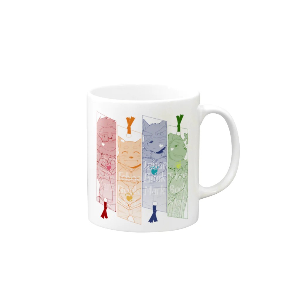 こっとん(cotton)のとおぼえブックマーク！ Mug :right side of the handle