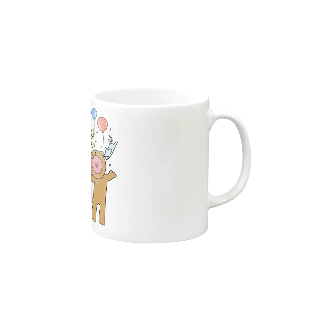 HIKAMARU　SHOPのあそぼ Mug :right side of the handle