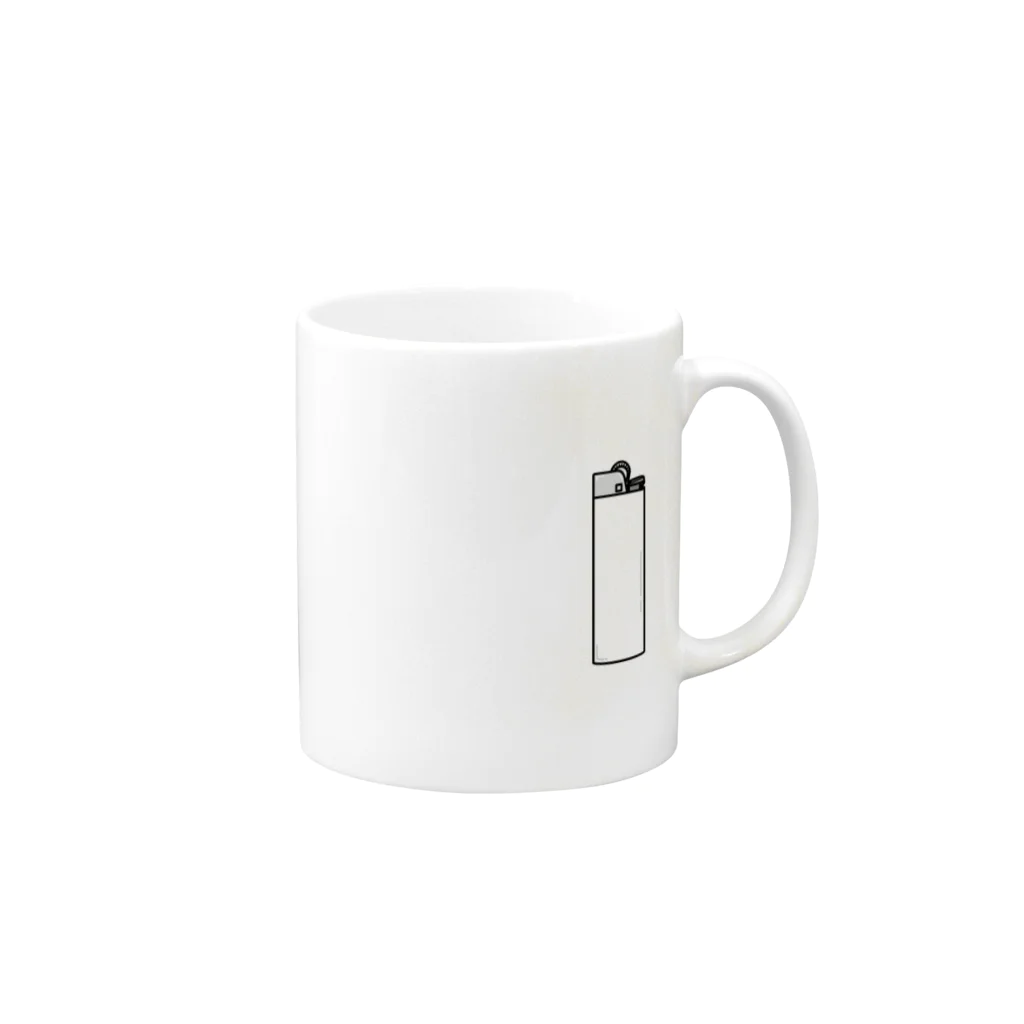 Meの100円ライター Mug :right side of the handle