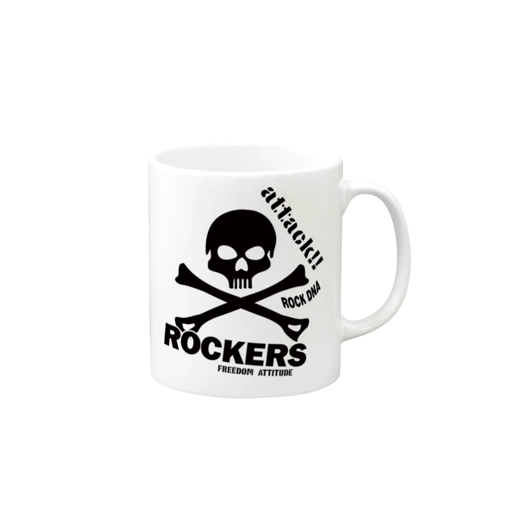 JOKERS FACTORYのROCKERS マグカップの取っ手の右面