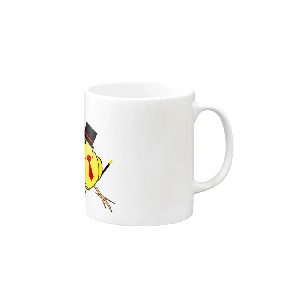 BUNTAのてじな鳥 Mug :right side of the handle