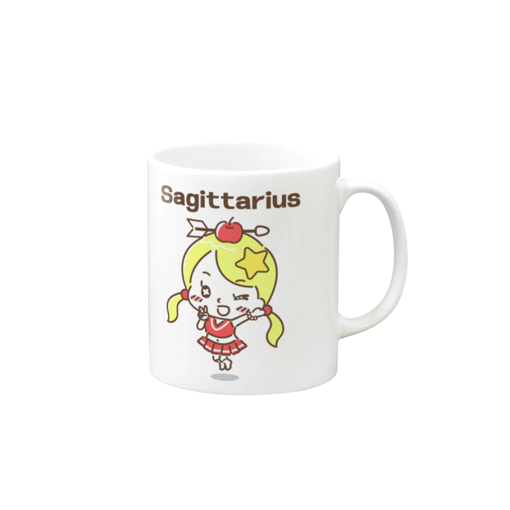 もふこのゆめかわ！１２星座シリーズ　いて座 Mug :right side of the handle