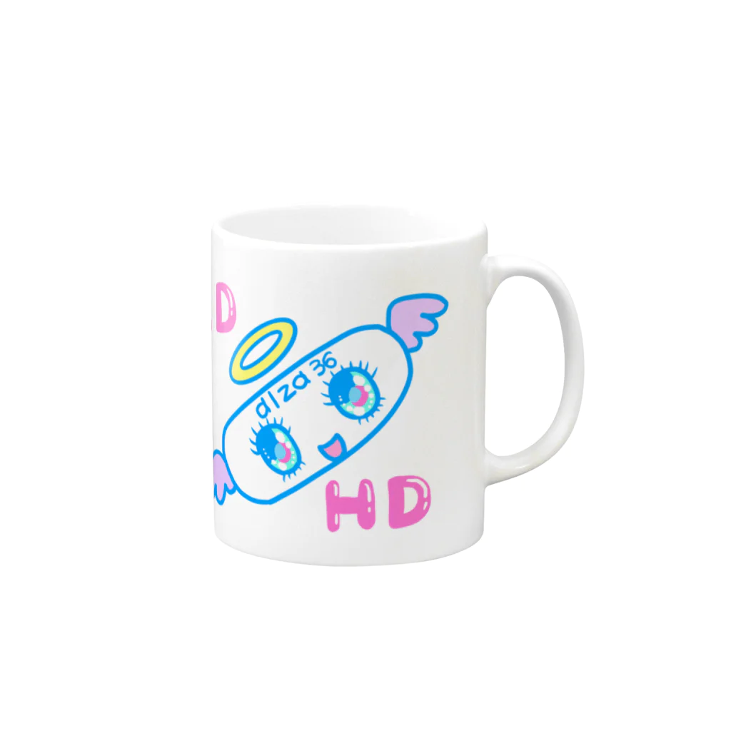 ナマコラブ💜👼🏻🦄🌈✨のピルエンジェル ADHD NAMACOLOVE 発達障害 コンサータ Mug :right side of the handle