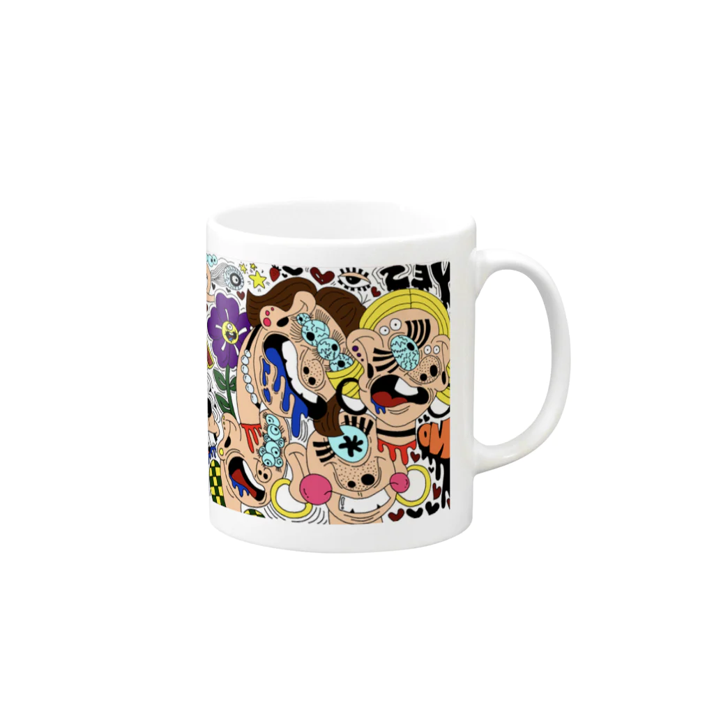 キム・ユキノの★ Mug :right side of the handle