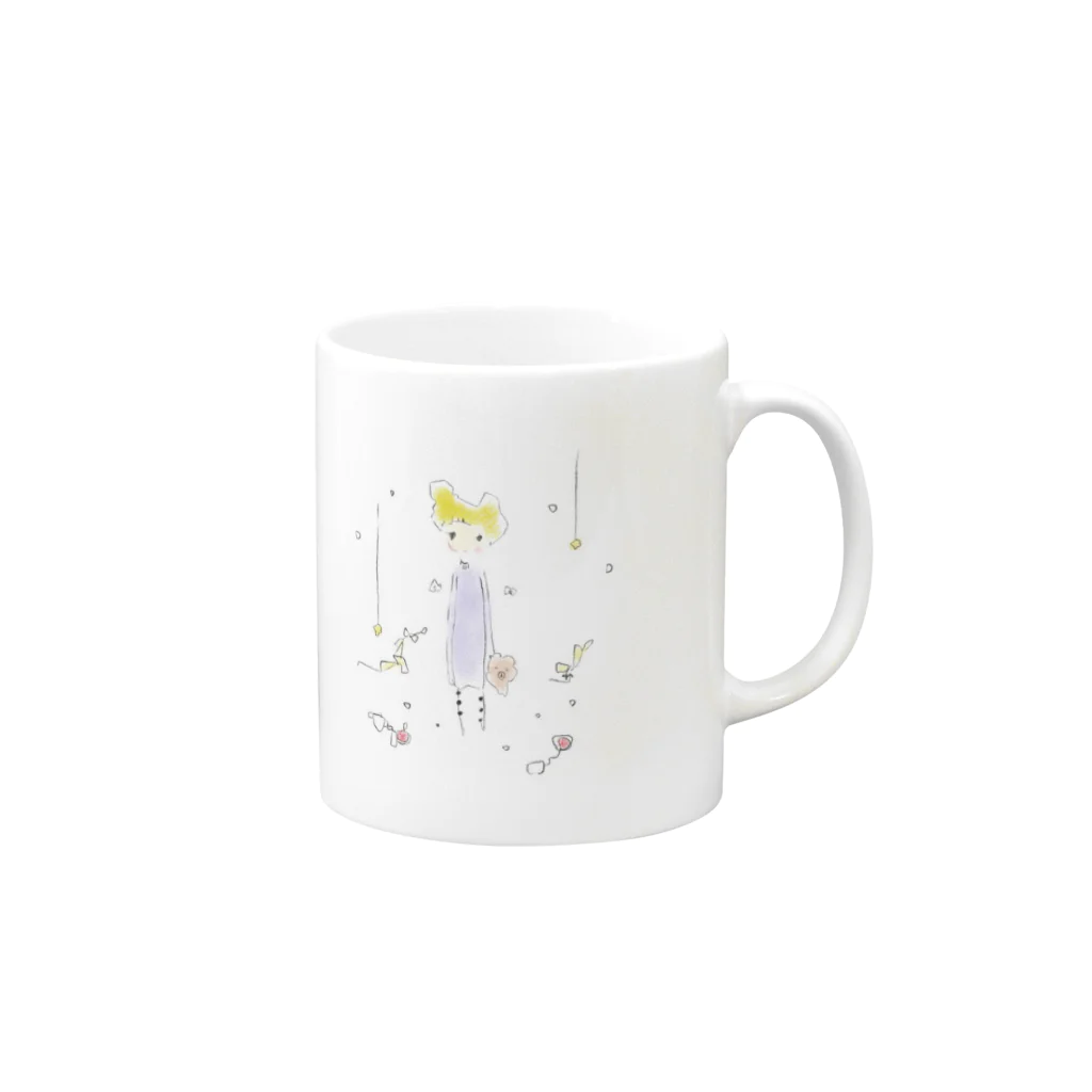 コーラルの天使の子 Mug :right side of the handle