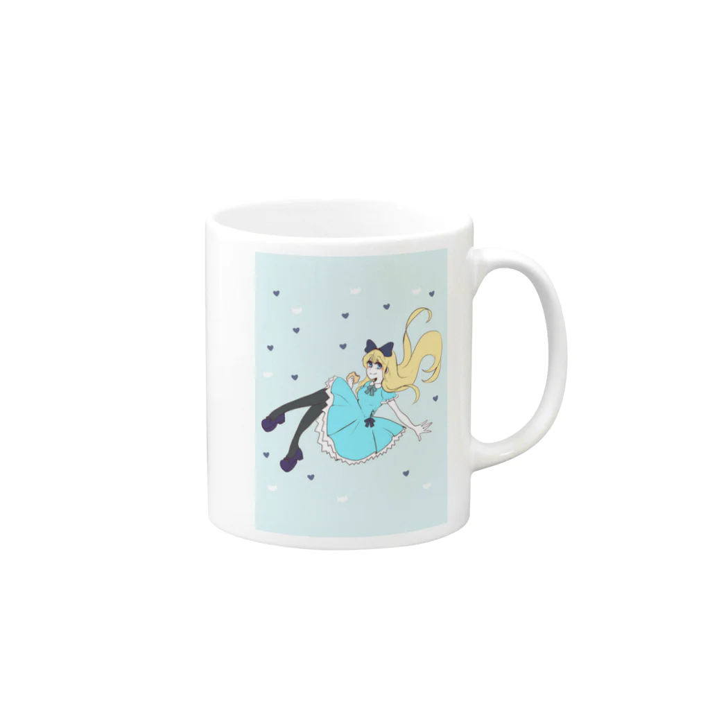 tokuyaroのAlice Mug :right side of the handle