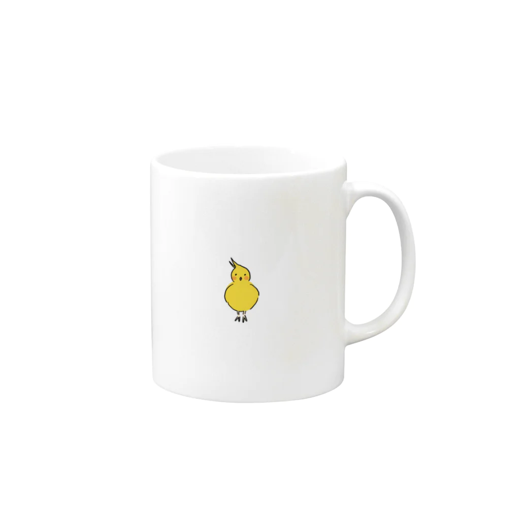 この広い宇宙の果て☆彡のオカメインコ Mug :right side of the handle