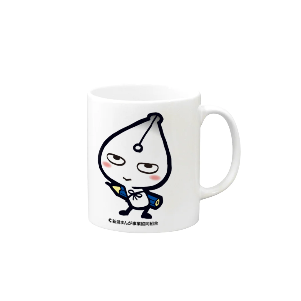 ガタまんのお店のガタまん公式　カブランくん Mug :right side of the handle