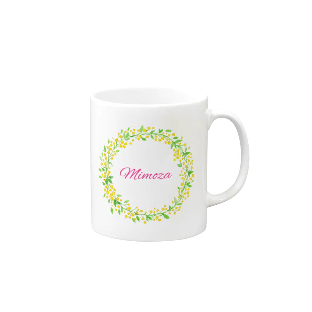 AimiesのMimoza  lease Mug :right side of the handle