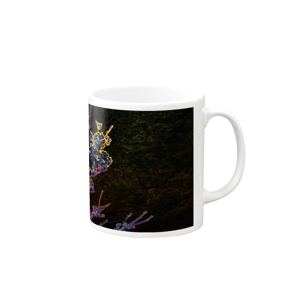 hiroki-naraの桜　サクラ　cherry blossom DATA_P_093_F Mug :right side of the handle