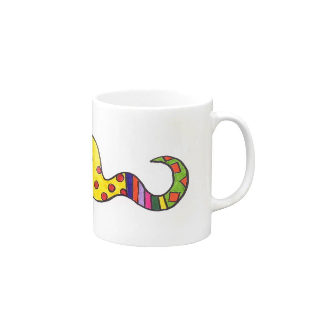 Chiekoのへびくん Mug :right side of the handle