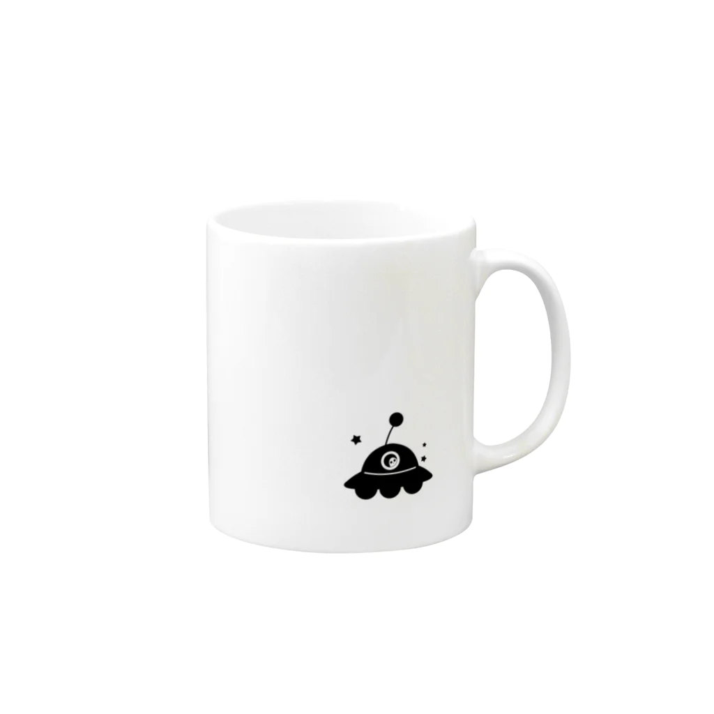 cosmicatiromのUFO Mug :right side of the handle