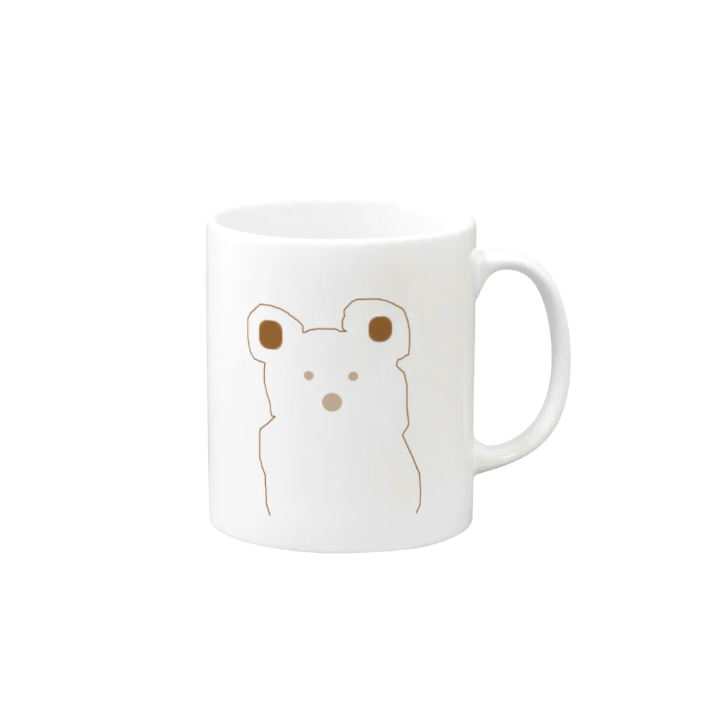 miitaのクマ（ナンデモナイヨ） Mug :right side of the handle