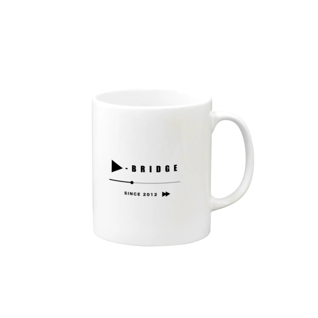 D-BRIDGEのPLAY_white Mug :right side of the handle