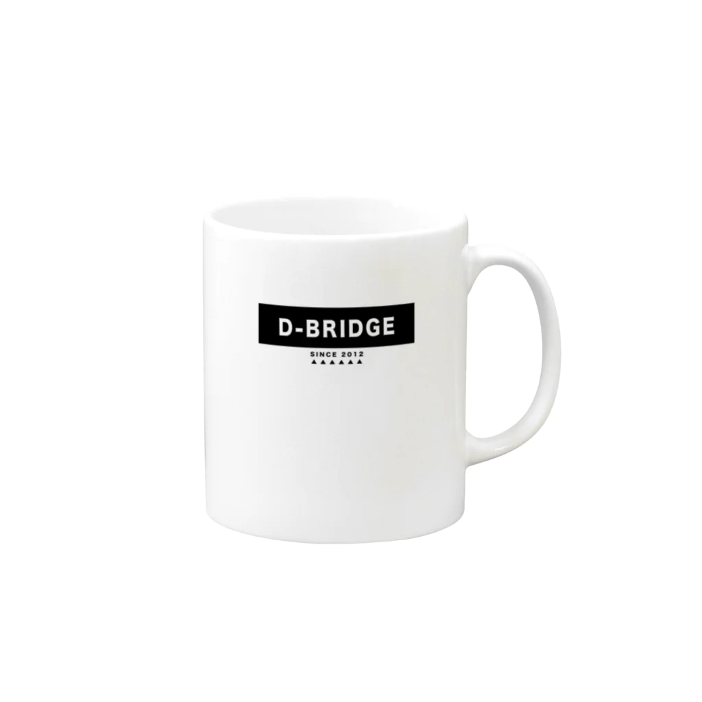 D-BRIDGEのDB■white マグカップの取っ手の右面