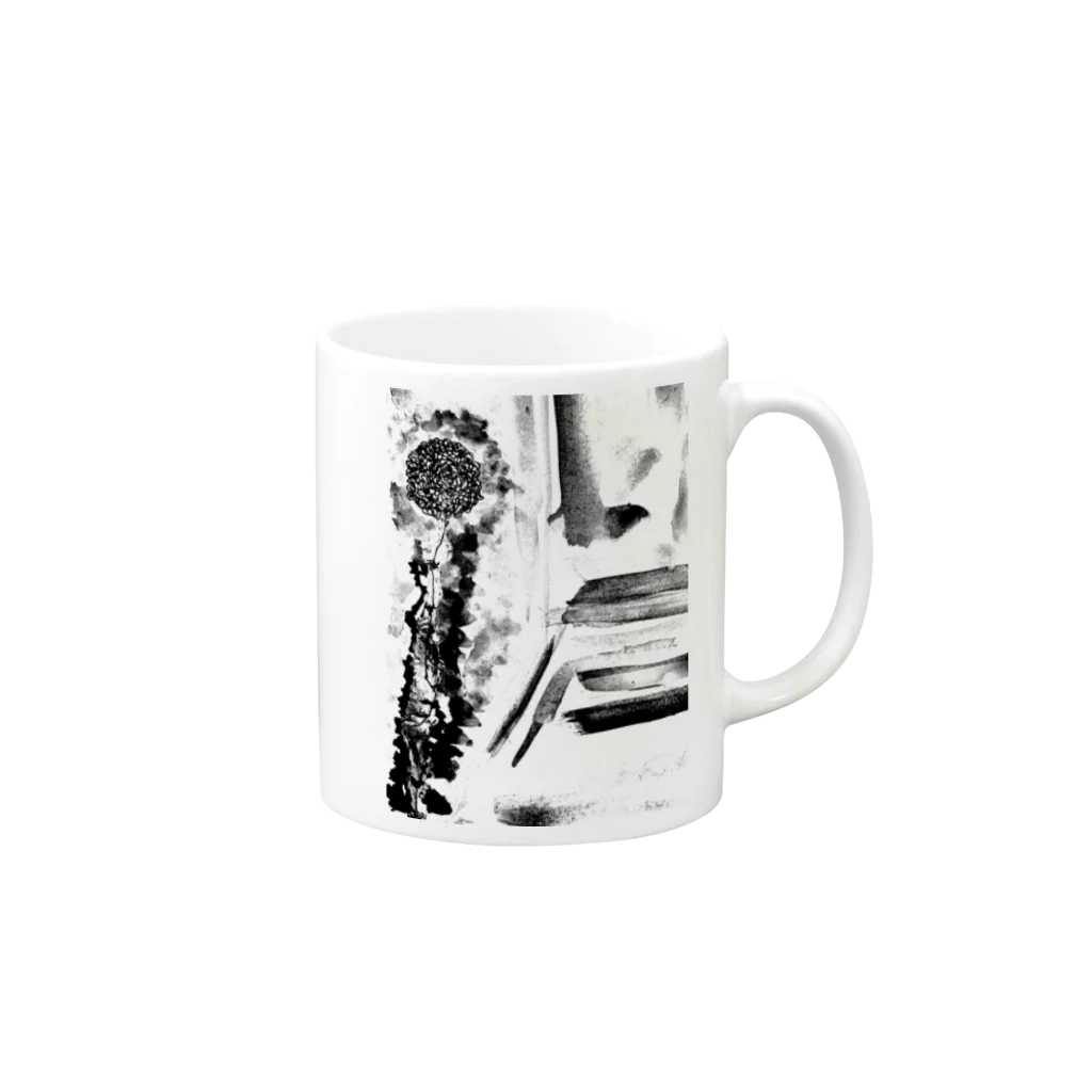 emの墨 Mug :right side of the handle