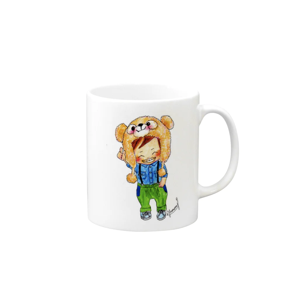 prankids(プランキッヅ)のぼく、くまさん！ Mug :right side of the handle