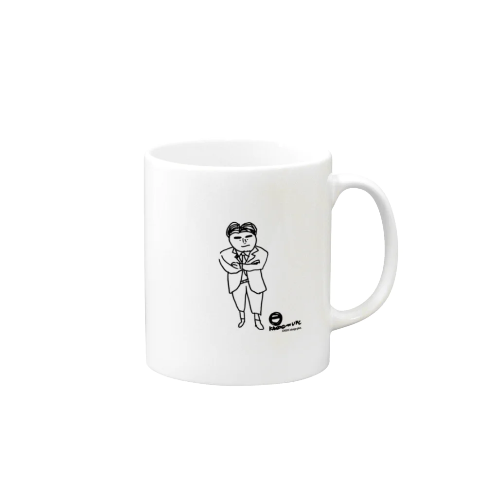 鹿児島ユナイテッドFC SUZURI公式ショップの【KUFC】 TOKUSHIGE-kun GOODs Mug :right side of the handle