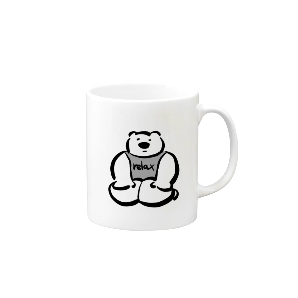 Yutori freeter（ゆとりフリーター）のりらっくすいっち Mug :right side of the handle