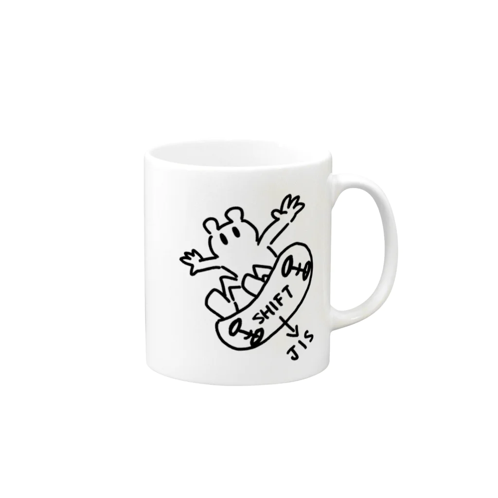 shift_のSHIFT_ Mug :right side of the handle