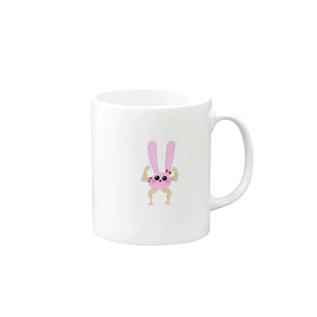 MAKEUPONESLIFE_goodsのあーりんデザイン考案キャラマグカップ Mug :right side of the handle