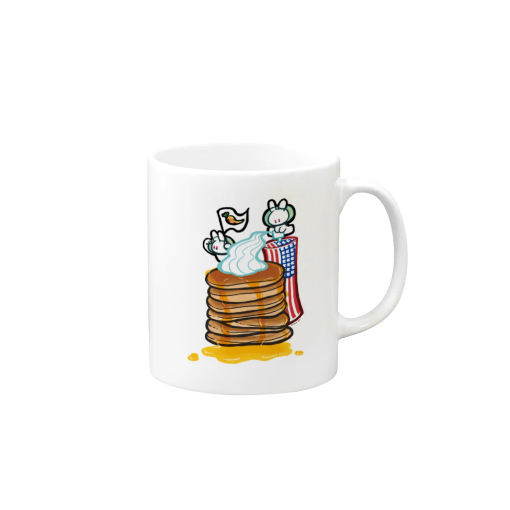 れもんのusa_hotcake Mug :right side of the handle