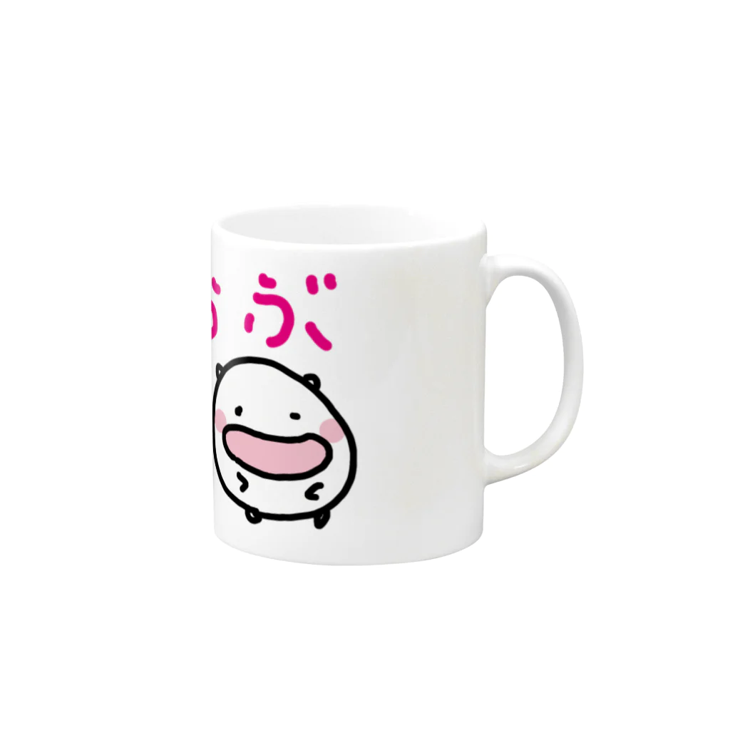 ダイナマイト87ねこ大商会のなついているねこです Mug :right side of the handle