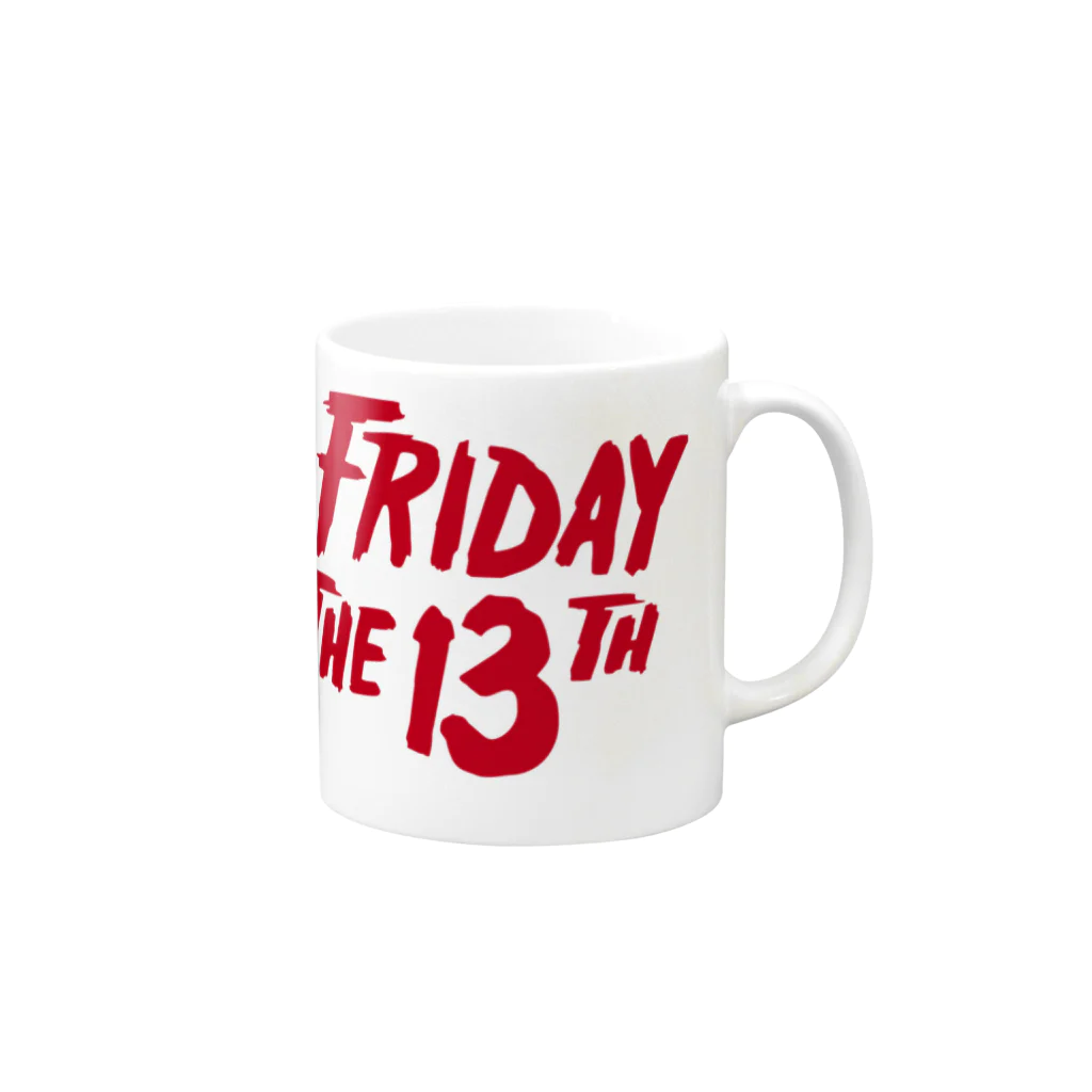 NIPPON DESIGNのFRIDAY THE 13TH Mug :right side of the handle