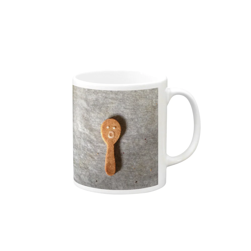 とよおかちひろのクッキーちゃん Mug :right side of the handle