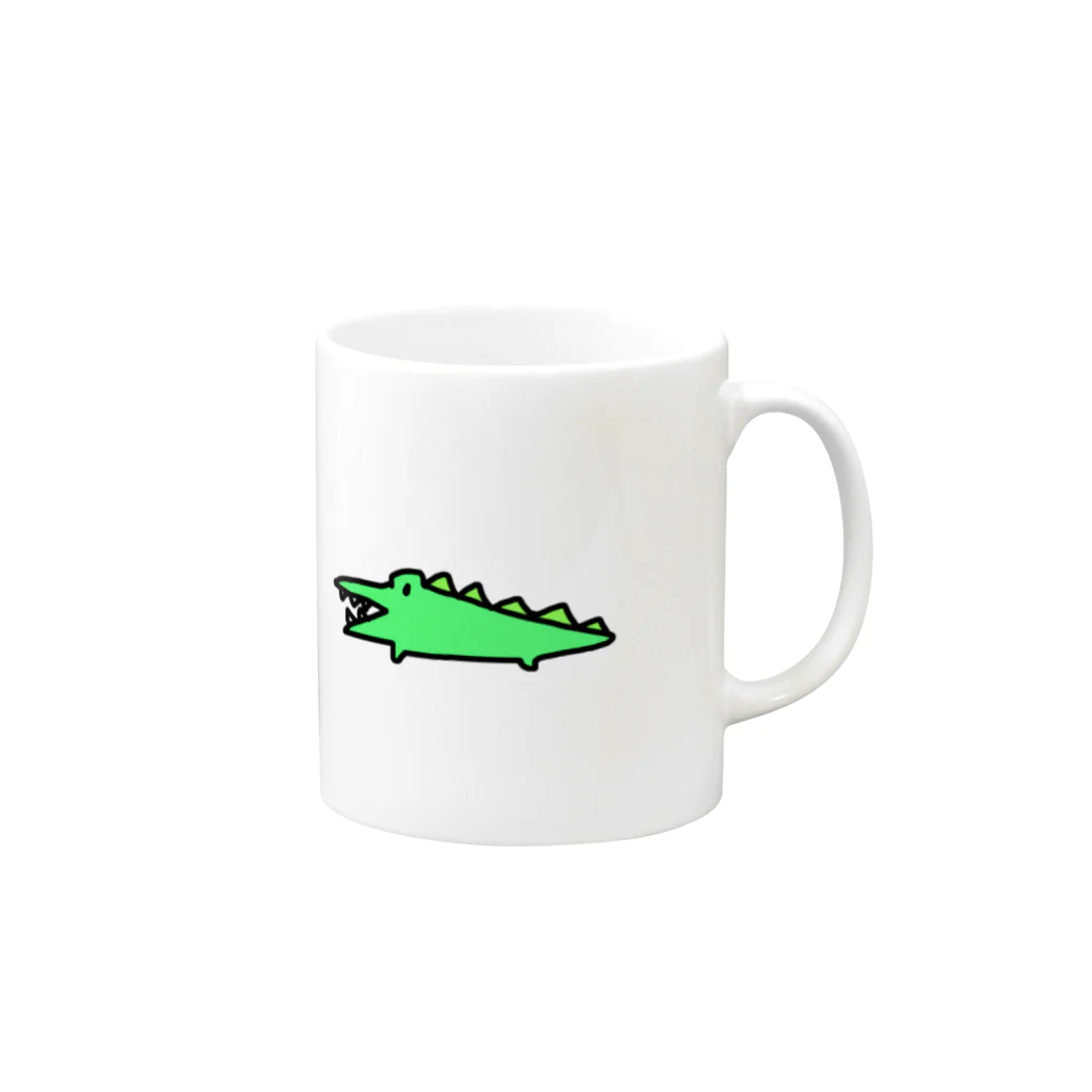 ポムストアのワニコさん Mug :right side of the handle