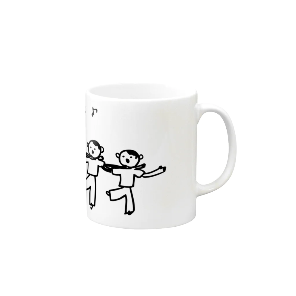 ROMANTIC-TECHNOLOGYの馬場くんラインダンス Mug :right side of the handle