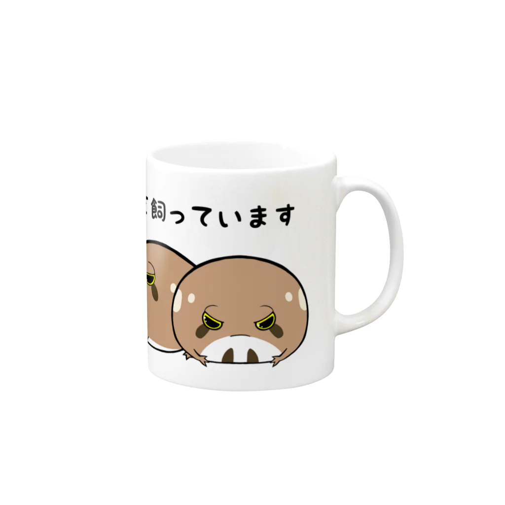 ぴよのカエル屋さんのアメフクラガエル Mug :right side of the handle