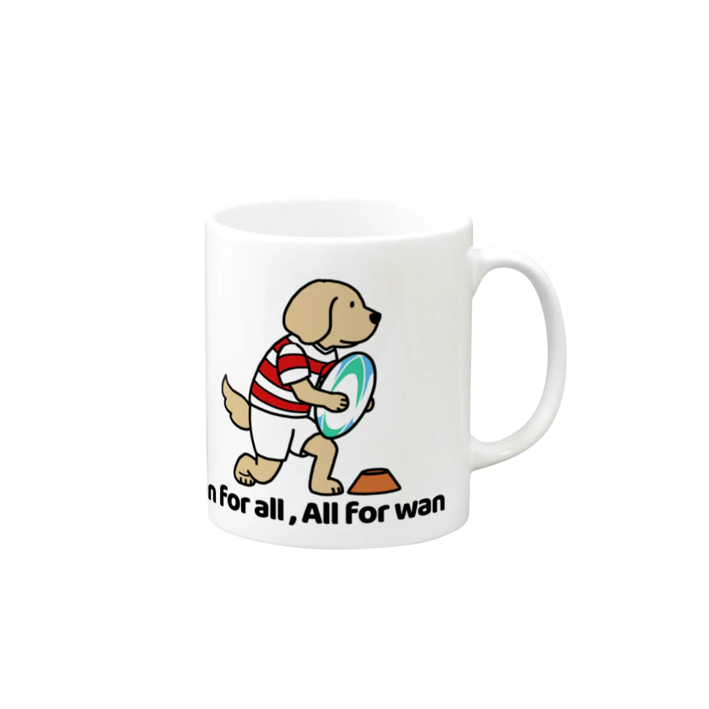 efrinmanのラグビー Mug :right side of the handle