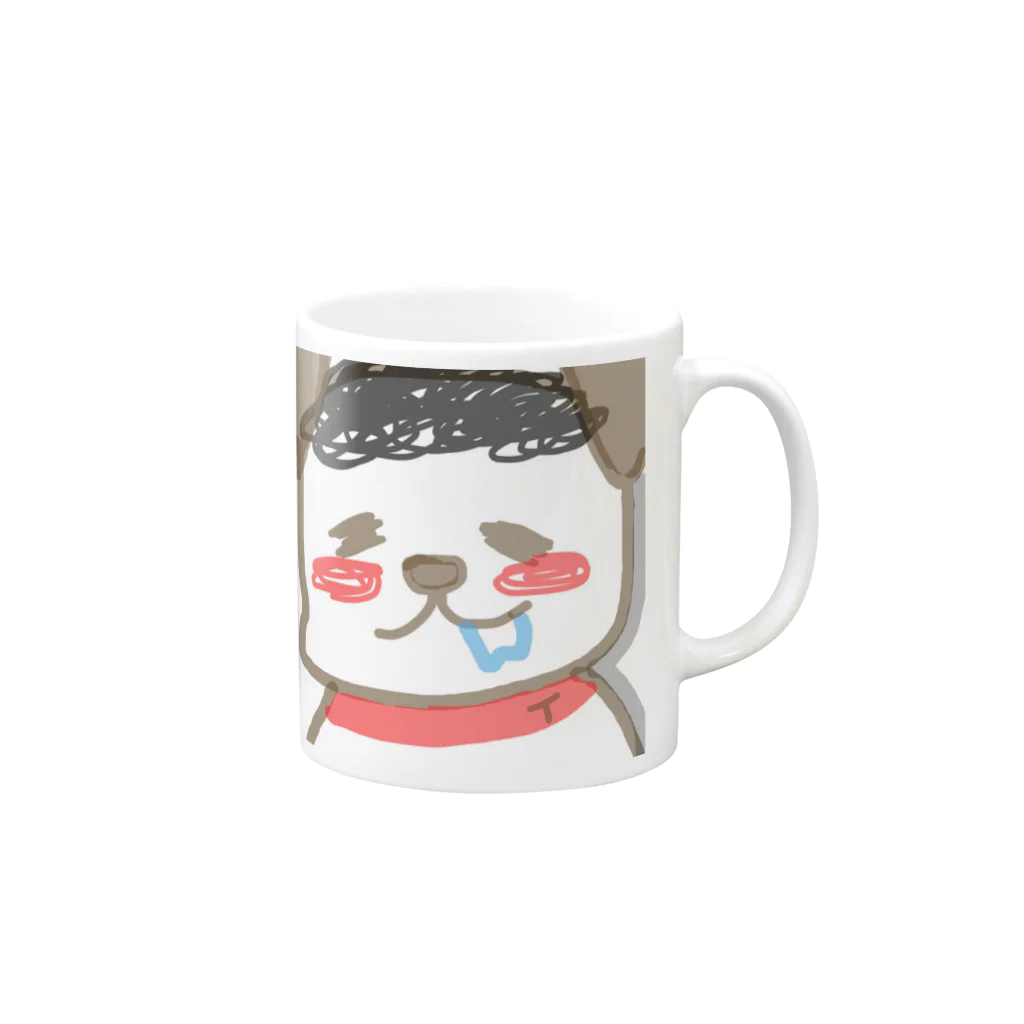 ジョニーのよだれわんこ Mug :right side of the handle