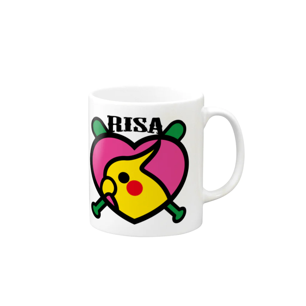 原田専門家のパ紋No.2430　RISA Mug :right side of the handle