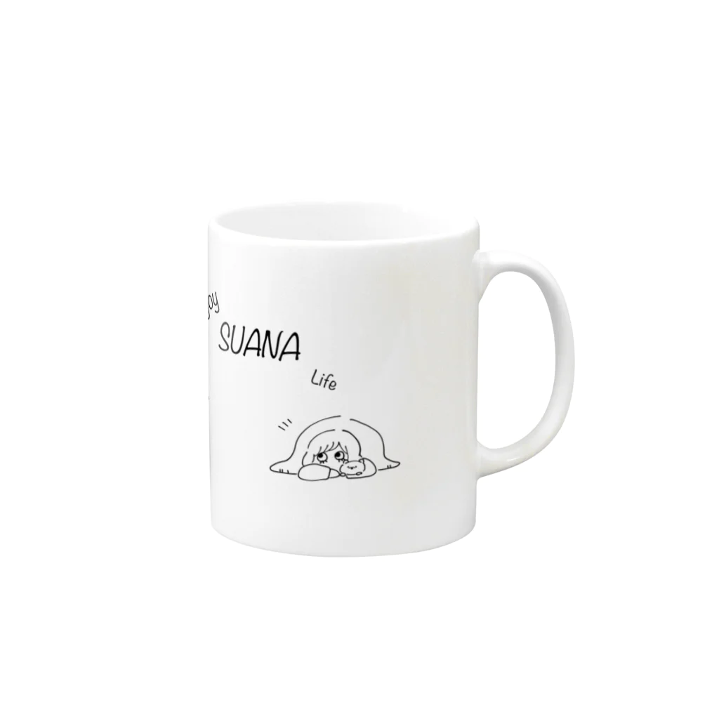 amywushuのすあなちゃん Mug :right side of the handle