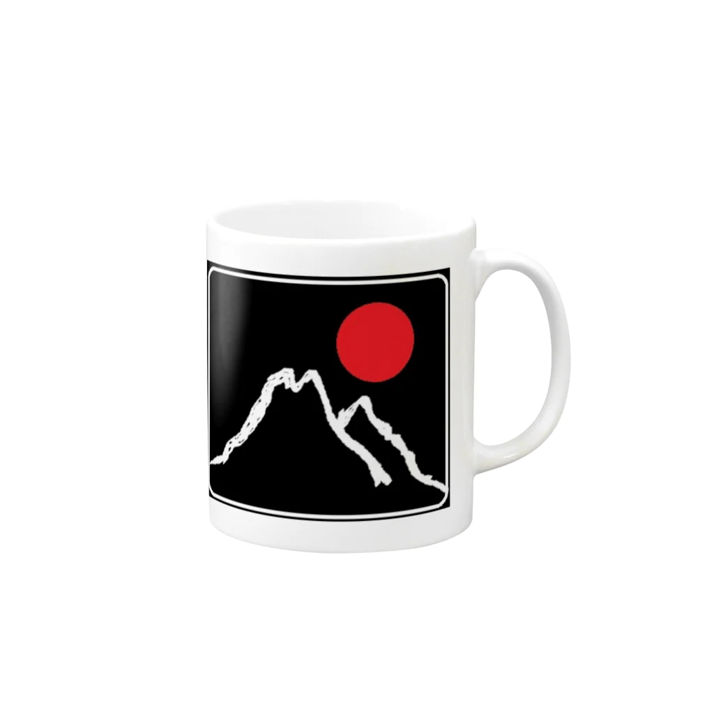 アメリカンベース の幸運　スーパームーン Mug :right side of the handle