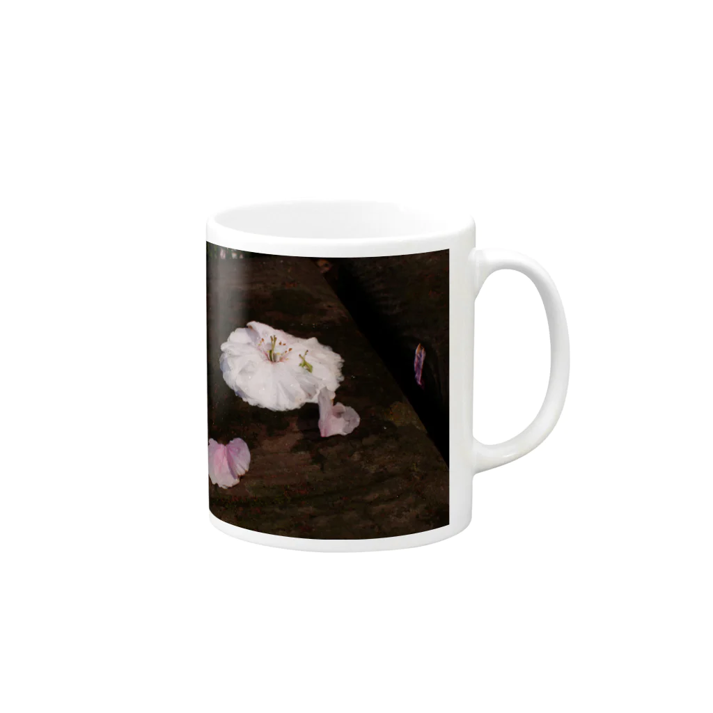 hiroki-naraの桜　サクラ　cherry blossom DATA_P_112　春　spring Mug :right side of the handle