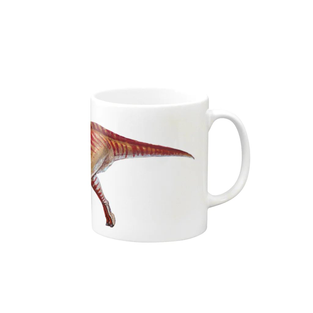 segasworksのランベオサウルス Mug :right side of the handle