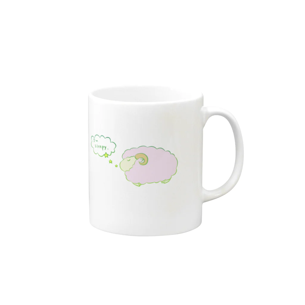 優和ぎ～yunagi～のI'm sleepy Mug :right side of the handle