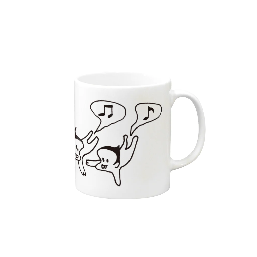 東高円寺U.F.O.CLUB webshopのU.F.O.CLUB オリジナルマグカップ 【BABY FLY ver.】 Mug :right side of the handle