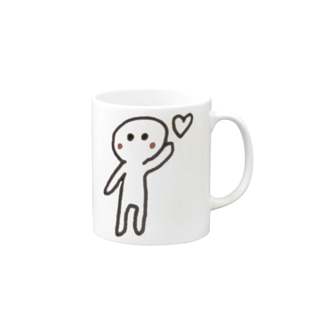 yu-xlahのまるちゃん Mug :right side of the handle