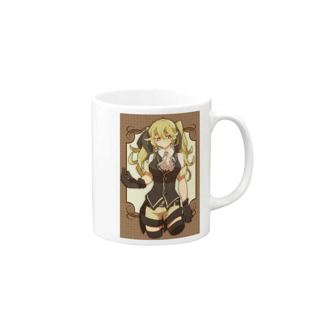 音羽のきいろむすめ Mug :right side of the handle